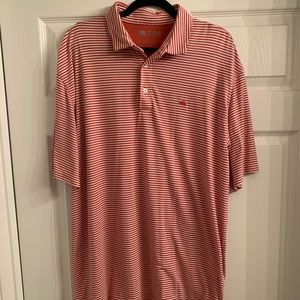 Onward Reserve Red/White Stripe Polo